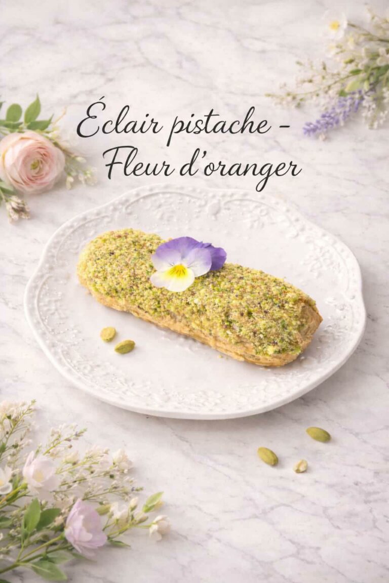 L&rsquo; Eclair pistache-fleur d&rsquo;oranger